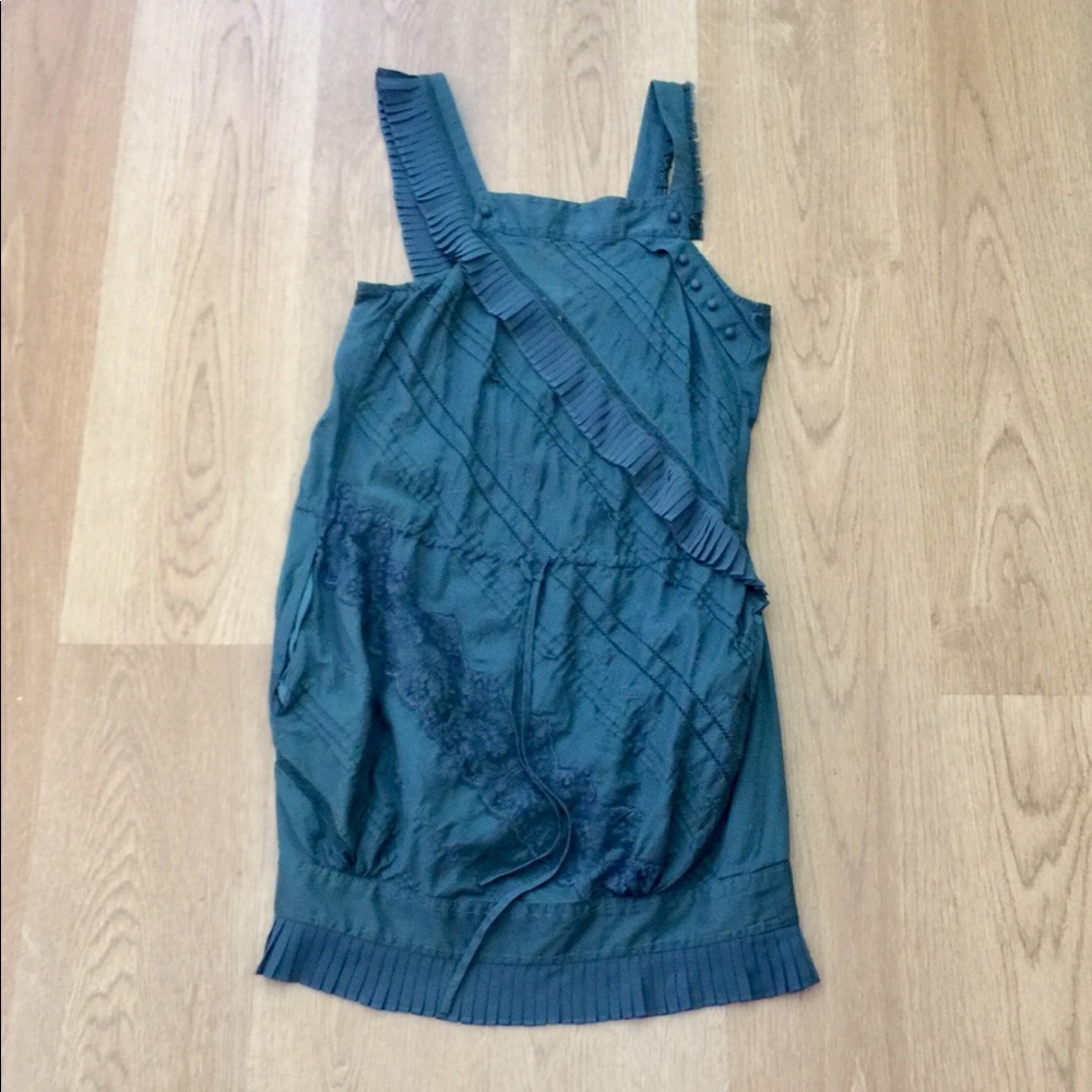 EUC BCBG Maxazria Runway Blue/Green Dress, Size XS